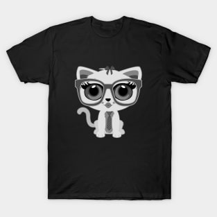 Kitten Nerd - Grey T-Shirt